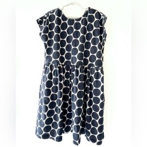 Primary Navy Dot Dress